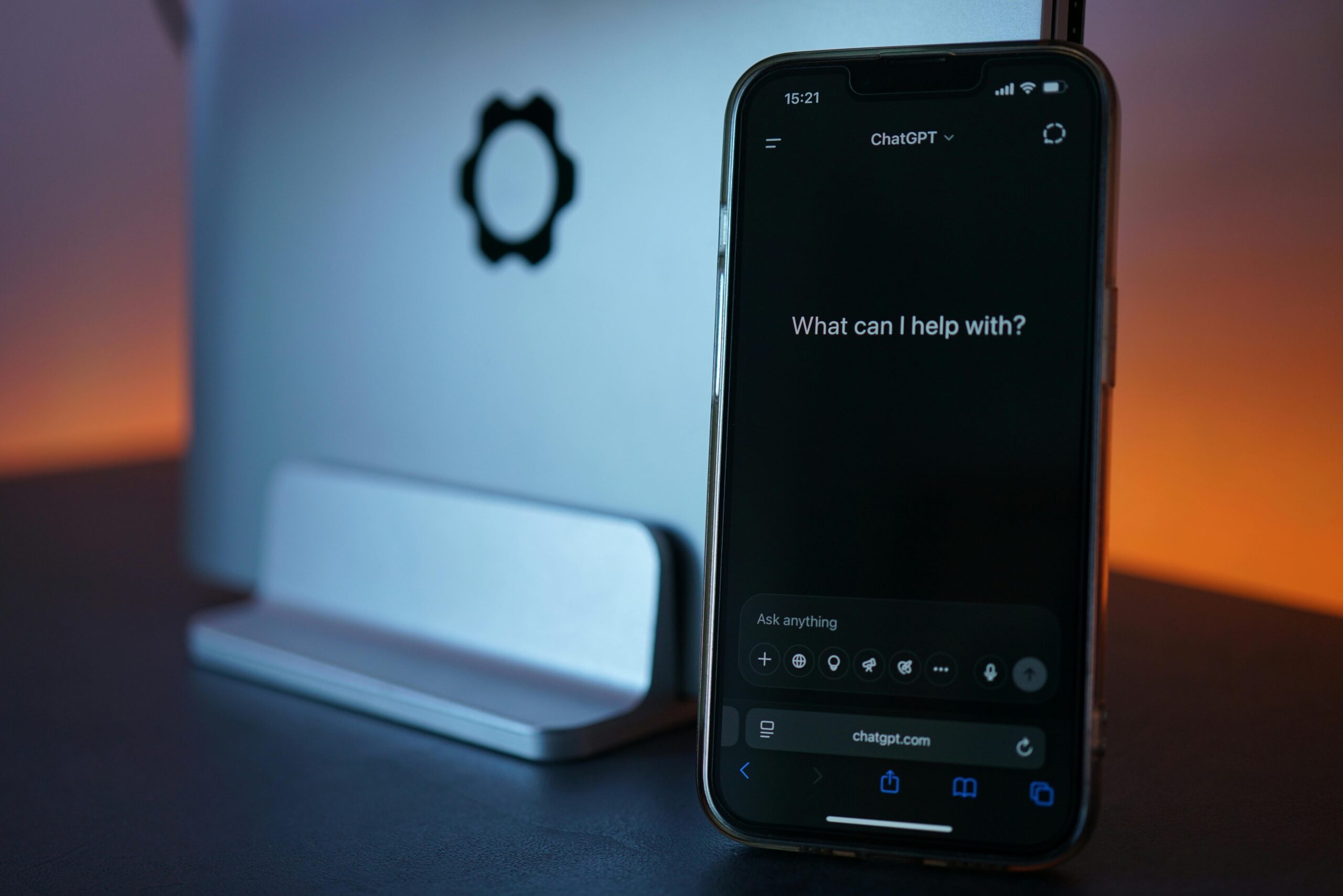 ChatGPT app on a phone